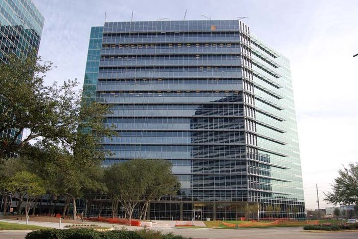 The Petrobras America office building seen from the street